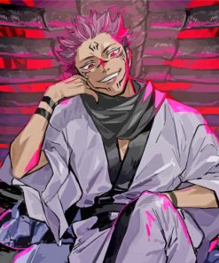 Jujutsu Kaisen Ryomen paint by numbers