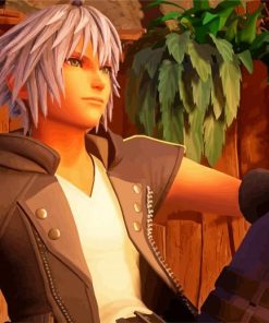 Kingdom Hearts Riku paint by number