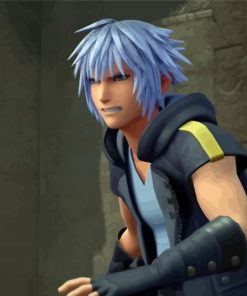 Kingdom Hearts Riku paint by number