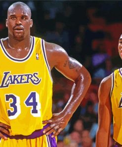 Kobe Bryant And Shaquille O Neal paint by number