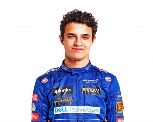 Lando Norris Mclaren paint by number