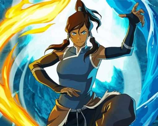 Legend of Korra Katara paint by number