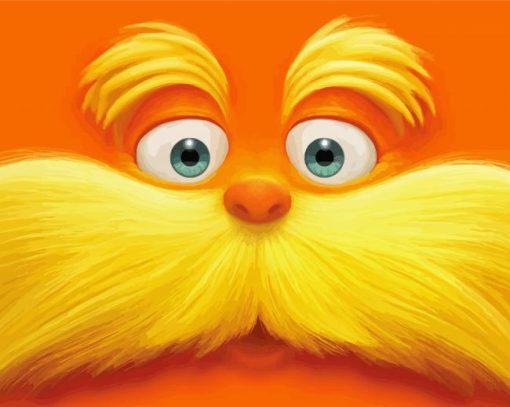 The Lorax paint by number