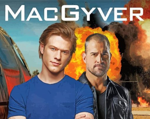 Macgyver Movie paint by number