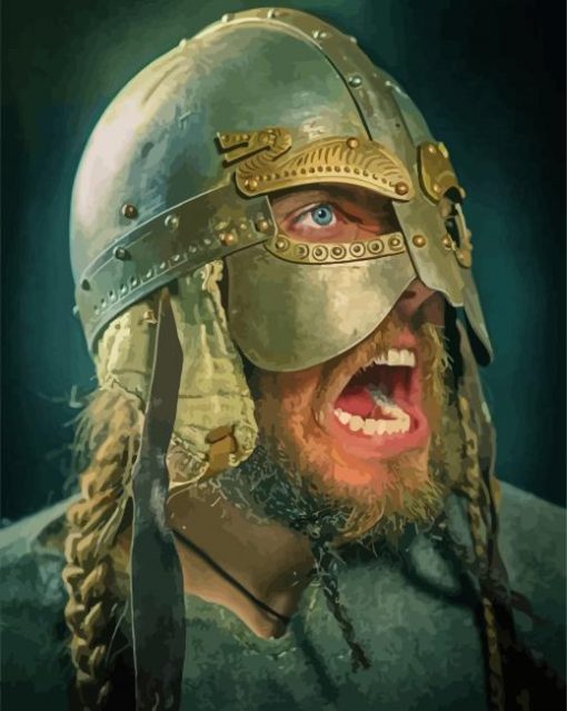 Mad Viking Man paint by numbers