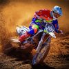 Motocross Racer paint by numbers