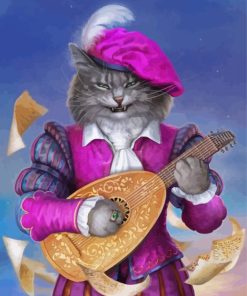 Musician Cat paint by number