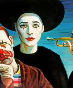 Musician Mime paint by numbers