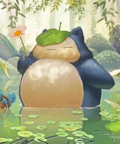 My Neighbor Snorlax paint by numbers