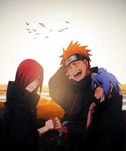 Nagato And Konan And Yahiko paint by numbers