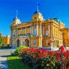 National Theatre In Croatia Zagreb paint by number