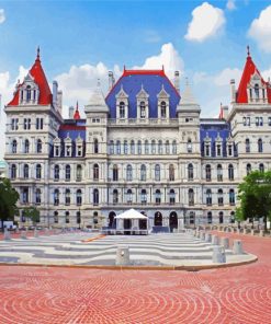 New York State Capitol Albany paint by number