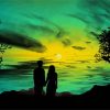 Night Beautiful Couple paint by number