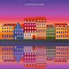 Nyhavn Copenhagen Poster paint by number