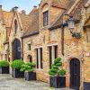 Old Houses Bruges paint by number