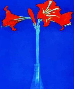 Piet Mondrian Amaryllis paint by number