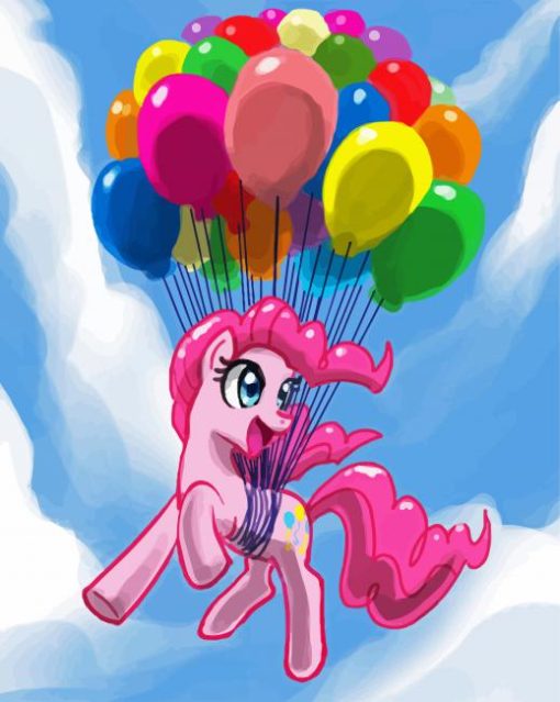 Pinkie Pie With Balloons paint by number