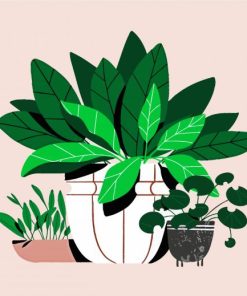 Plants Illustration paint by numbers