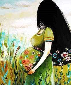 Pregnant Woman Art paint by numbers