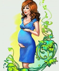 Pregnant Woman paint by number