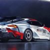 Race Car Toyota Gr Supra paint by numbers