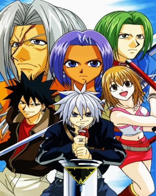 Rave Master Mange Anime Characters paint by number