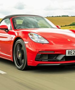 Porsche 718 Boxster paint by numbers