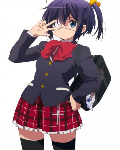 Rikka Takanashi Anime Girl paint by numbers