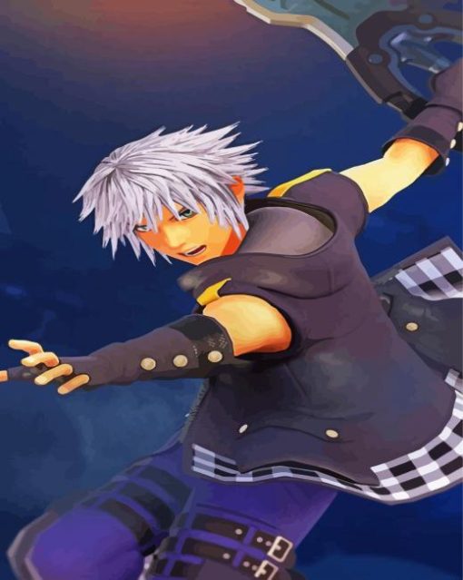 Riku Kingdom Hearts paint by numbers