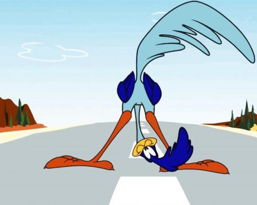 Roadrunner Cartoon paint by number