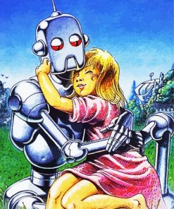 Robot And Human paint by numbers