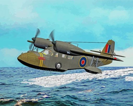 Royal Navy Seaplane paint by number