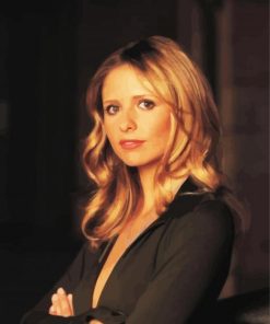 Sarah Michelle Gellar Buffy The Vampire Slayer paint by number