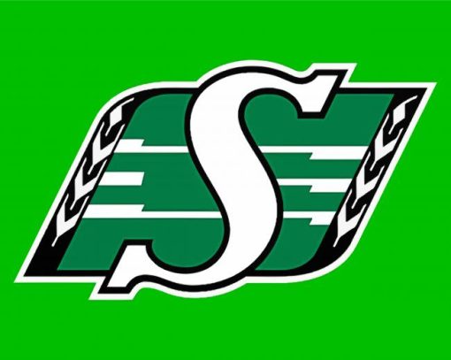 Saskatchewan Roughriders Logo paint by number