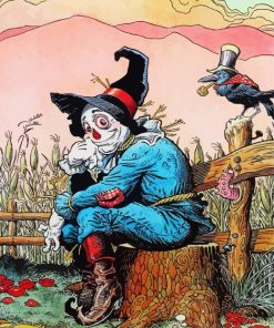 Scarecrow Wizard Of Oz paint by numbers