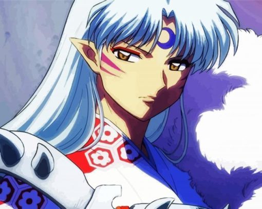 Sesshomaru paint by numbers