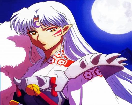 Sesshomaru Inuyasha Anime paint by numbers