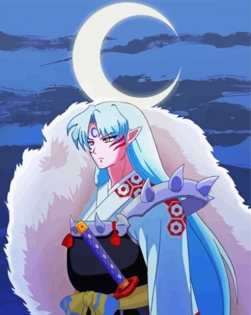 Sesshomaru paint by numbers