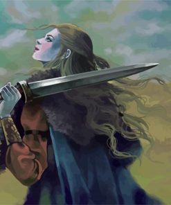 Shield Maiden paint by number