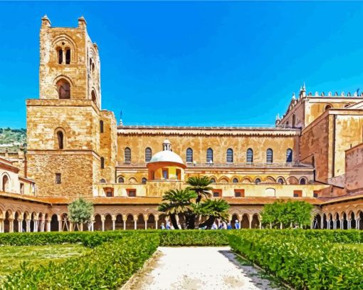 Sicilia Cathedrale Di Monreale paint by numbers