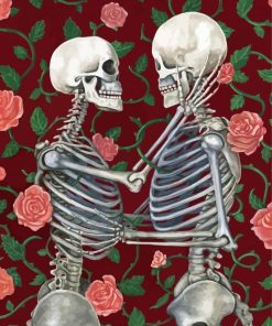 Skeleton Couple paint by numbers