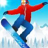 Snowboarding Illustration paint by number