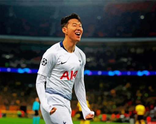 Son Heung Min Sonaldo paint by numbers