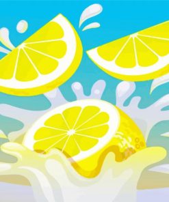 Splash Lemon paint by numbers