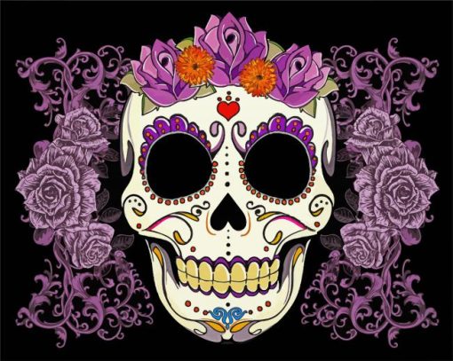 Sugar Skull paint by numbers