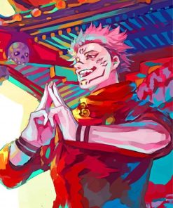 Sukuna Jujutsu Kaisen Illustration paint by number