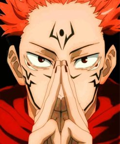 Sukuna Jujutsu Kaisen paint by number