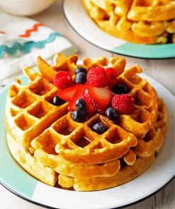 Tasty Waffle paint by numbers