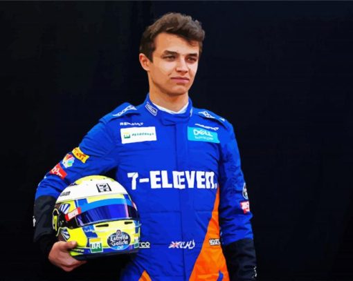 The Racer Lando Norris paint by number