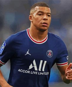 The Footballer Mbappé paint by number